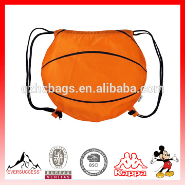 Cute Basketball Drawstring Backpack With Customized Logo